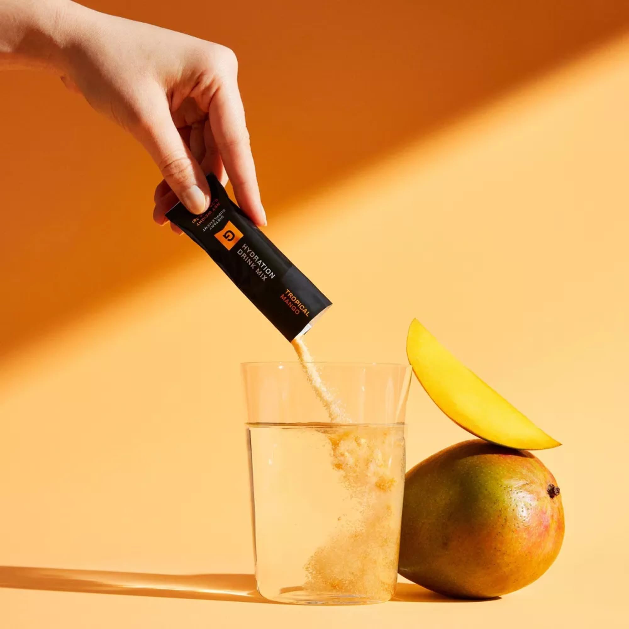 Gainful Hydration Packets label shows clean, low-sugar formula