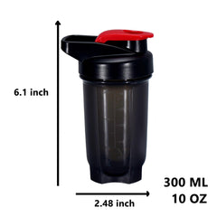 GAISHION shaker bottle in grey with wide mouth for easy pouring.