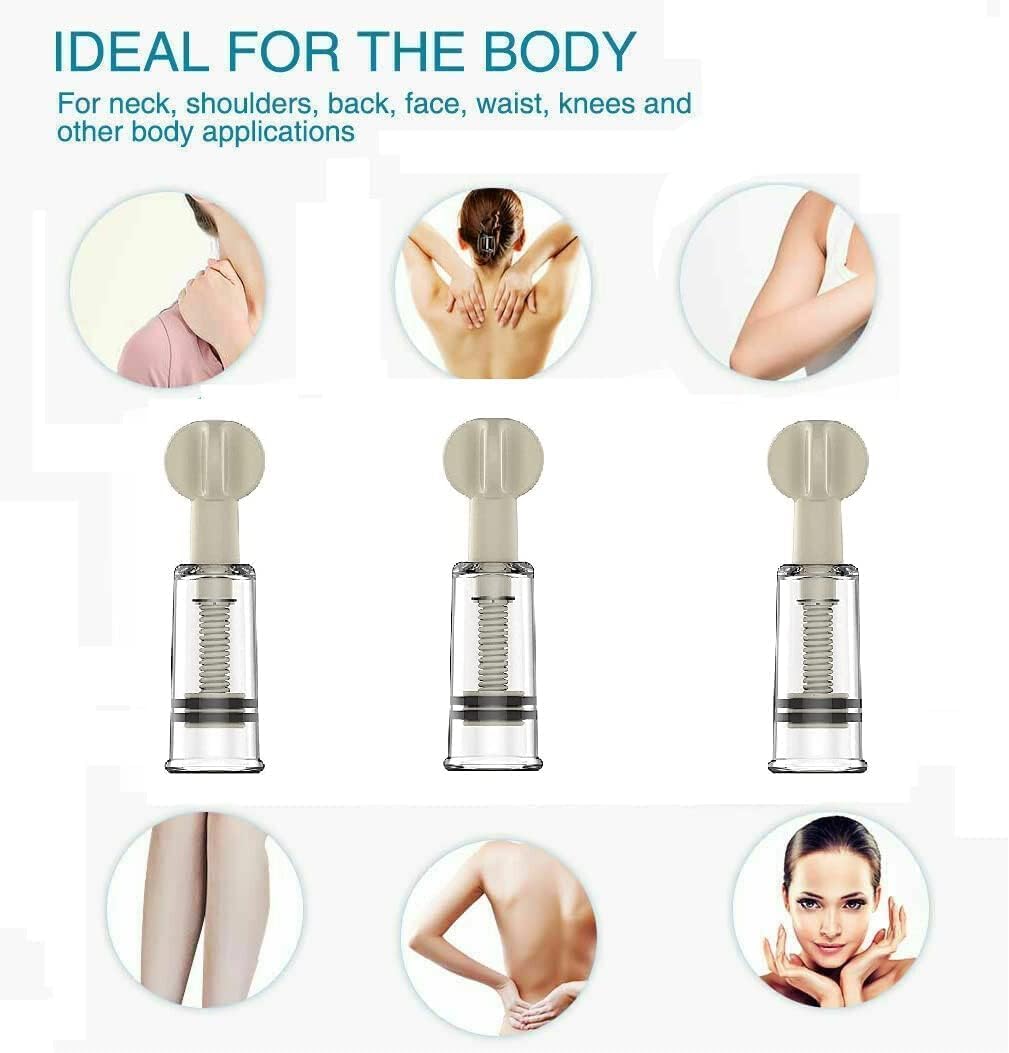 Gajoin cupping set with removable bio-magnetic points for customizable home therapy.