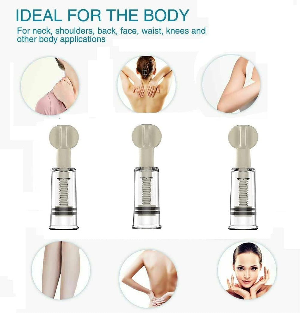 Gajoin cupping set with removable bio-magnetic points for customizable home therapy.