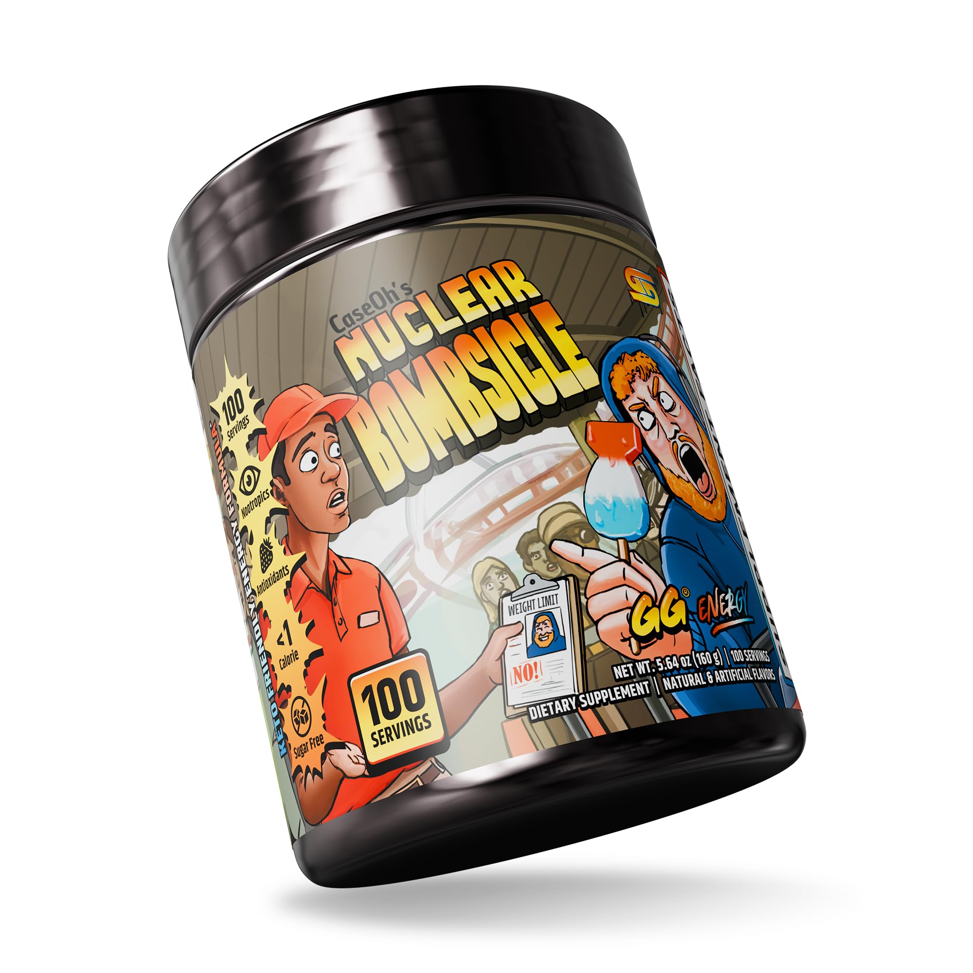 Gamer Supps GG CaseOh Nuclear Bombsicle lime powder for clean endurance.