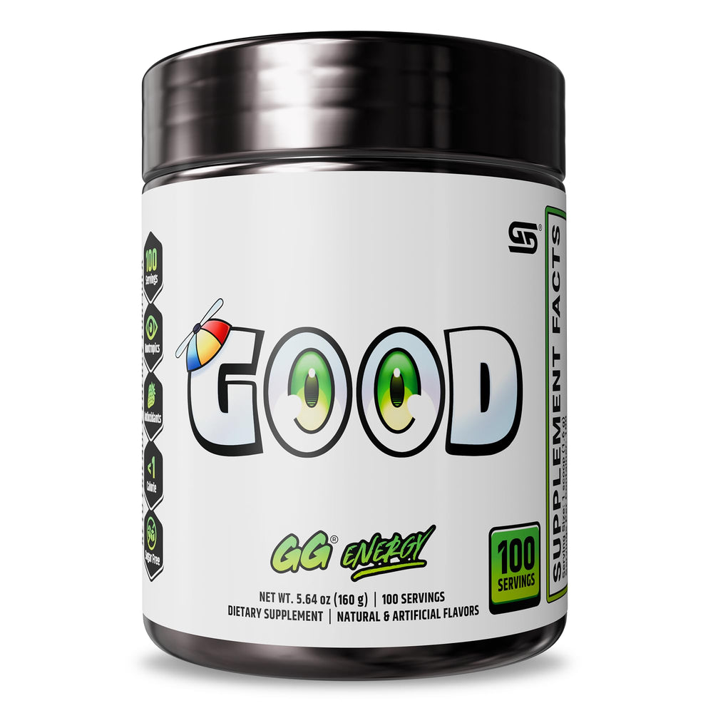 Gamer Supps GG Energy Good by SMii7Y cherry slushie tub for keto-friendly energy