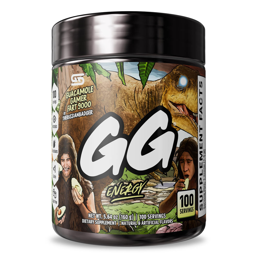 Gamer Supps GG Energy Guacamole bottle showing keto-friendly energy option
