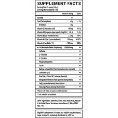 Gamer Supps GG Energy packaging highlighting vitamins and no sugar formula