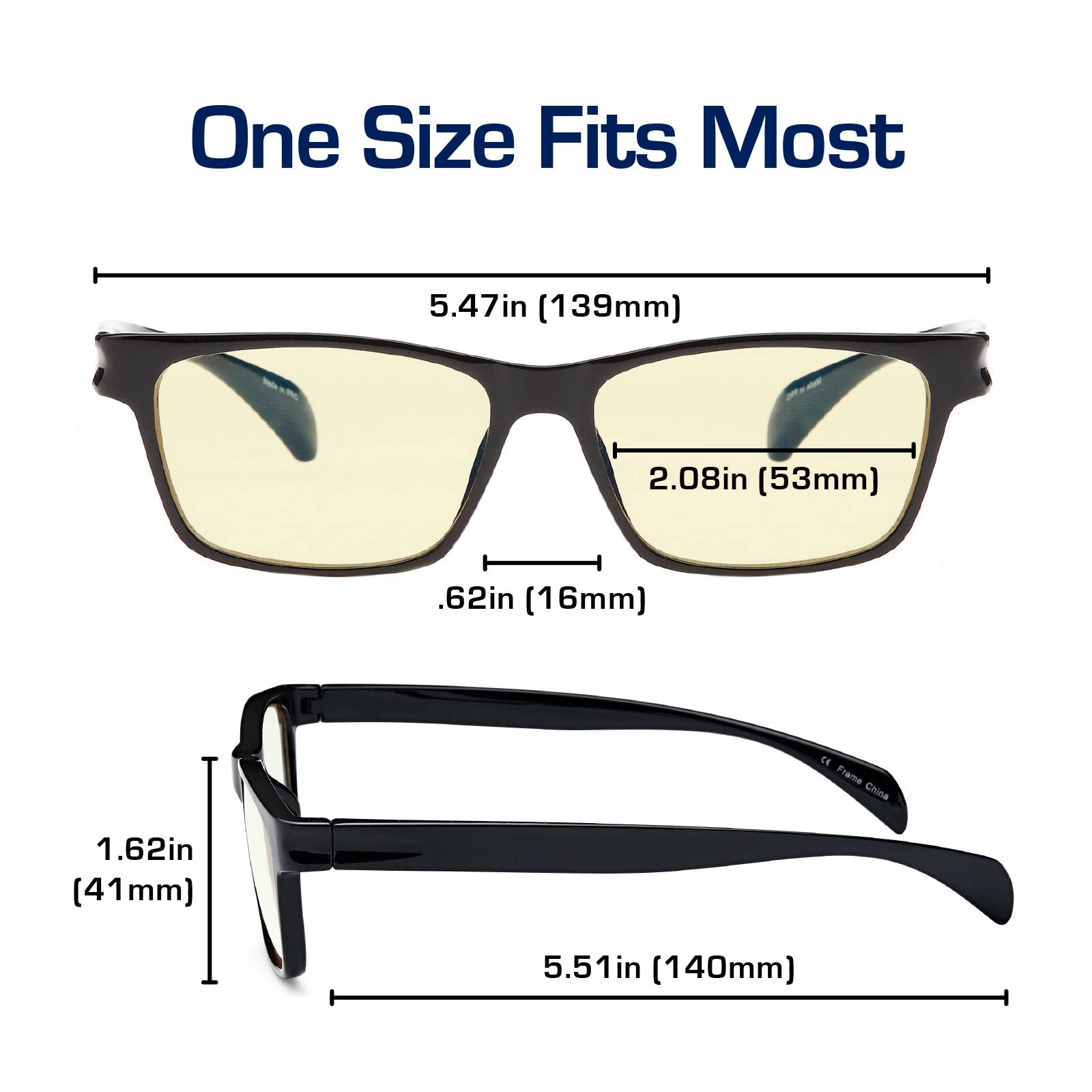 Gamma Ray Optics ultra lightweight TR90 frame ensures all-day wear without fatigue