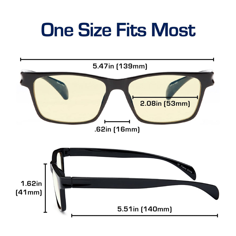 Gamma Ray Optics ultra lightweight TR90 frame ensures all-day wear without fatigue