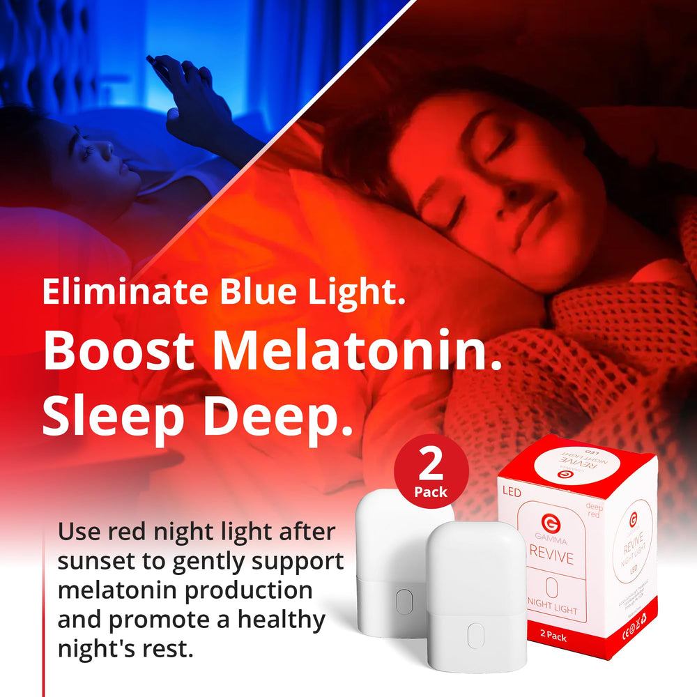 Gamma Revive bedroom ambient light supports a calm nighttime routine.