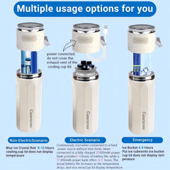 Ganencsnc large-capacity storage fits six insulin pens or twenty cartridges.