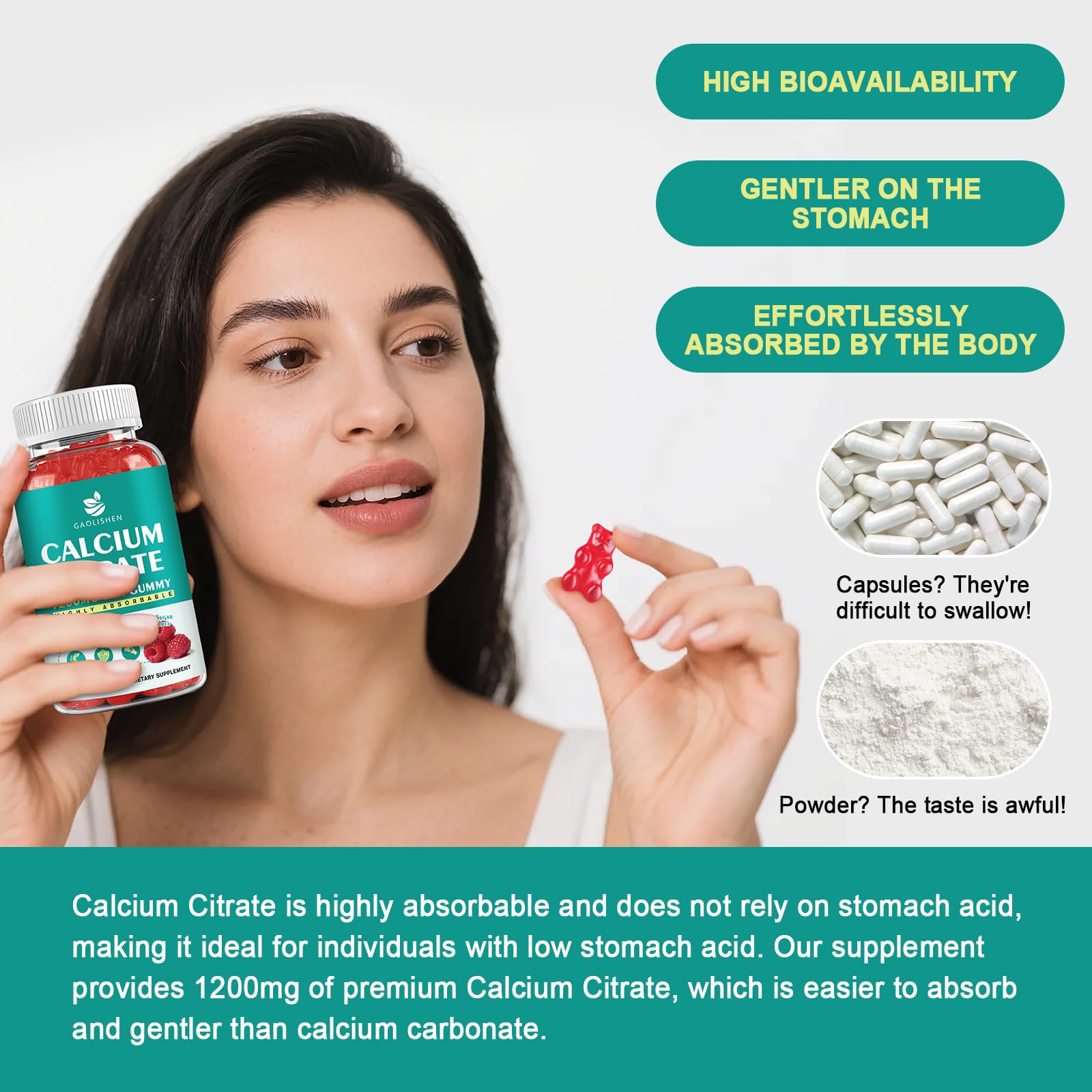 GAOLISHEN sea moss and elder ingredients highlight mineral blend in formula.