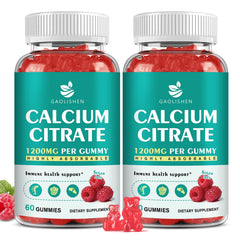 GAOLISHEN sugar-free calcium citrate 1200mg bottle supports daily bone health.