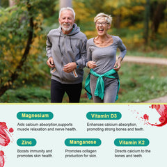 GAOLISHEN Vitamin D3 and K2 support calcium delivery to bones and teeth.