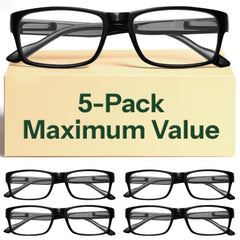 Gaoye 2.5 reading glasses close-up with sleek frame for comfortable daily reading.