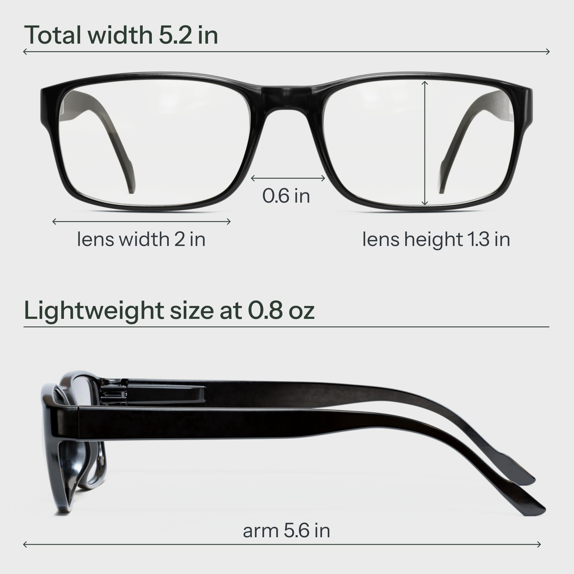 Gaoye 2.5 reading glasses on a desk for reading and screen time.