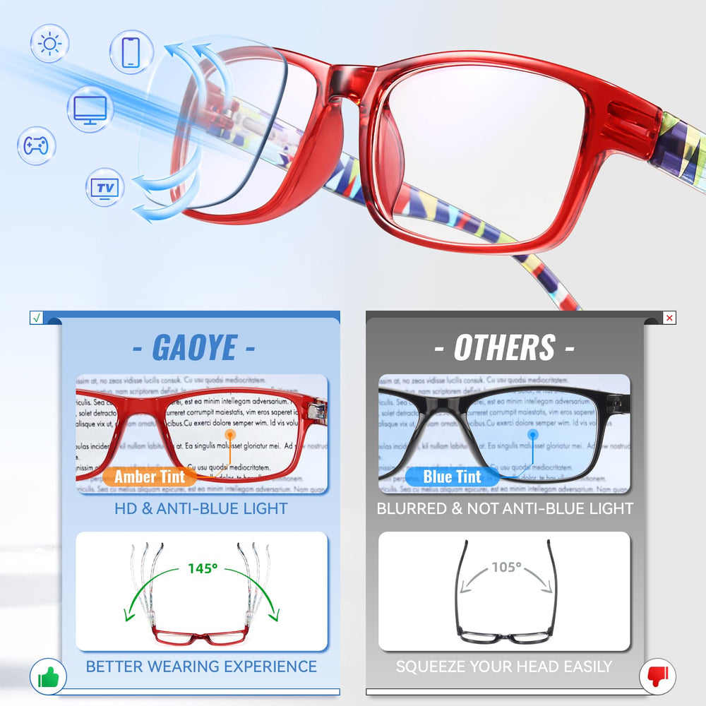 Gaoye 5-pack mix colors showing versatile styles for work, reading, and leisure.