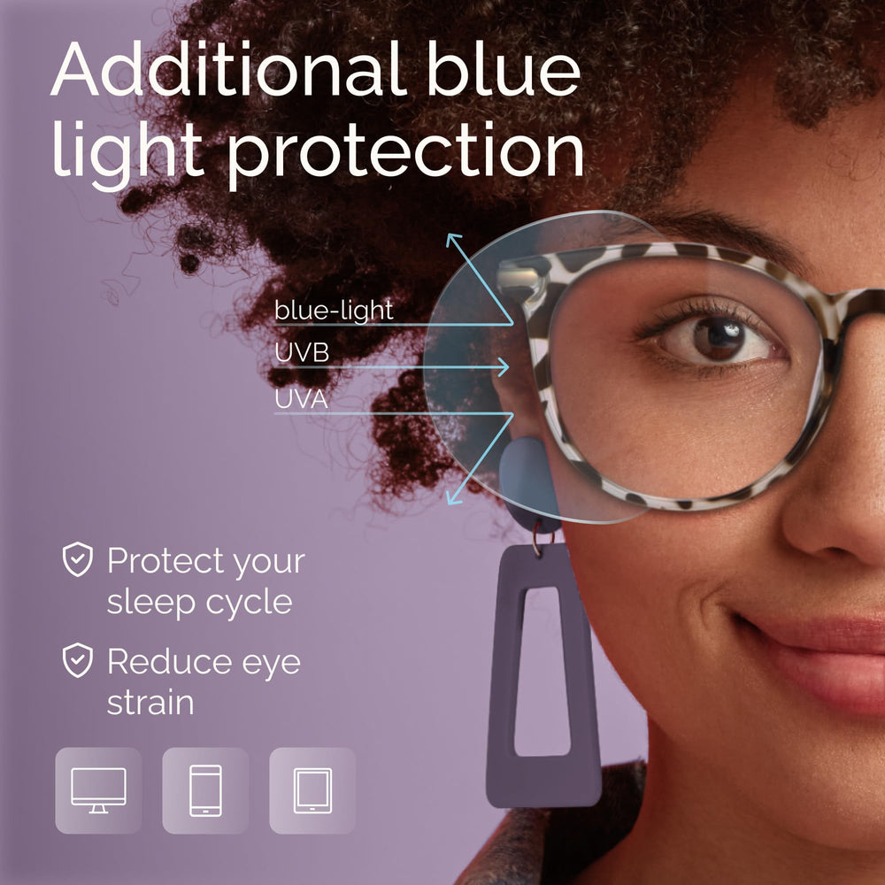 Gaoye anti-reflective HD lens with amber tint near clear.