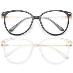 Gaoye blue light blocking glasses with cat-eye frame to reduce screen glare during long work sessions