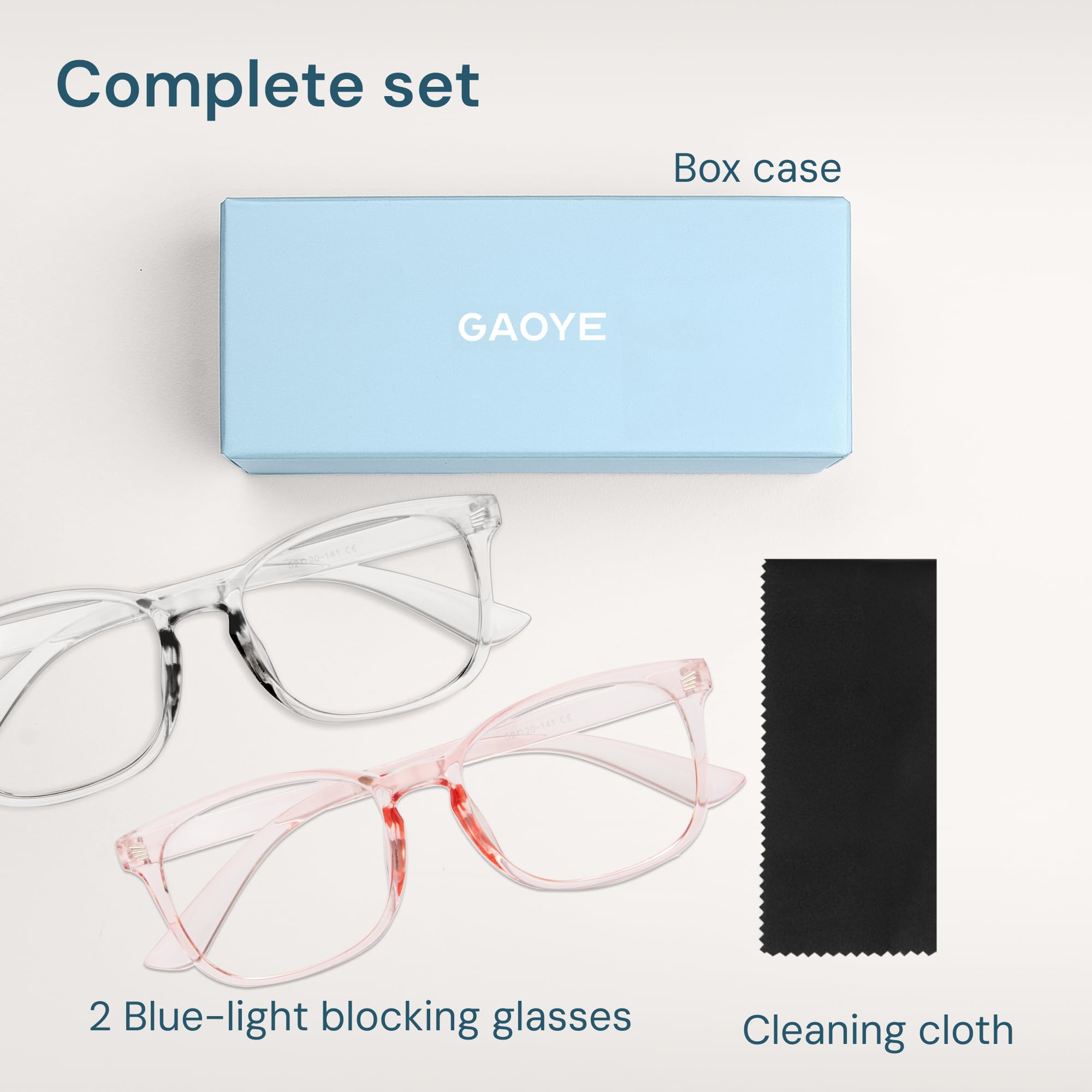 Gaoye blue light blockers ideal for study, work, and gaming