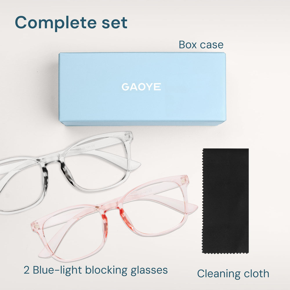 Gaoye blue light blockers ideal for study, work, and gaming