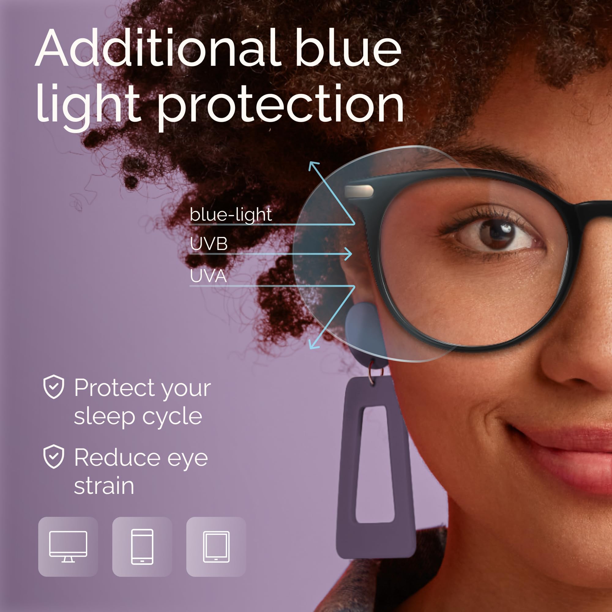 Gaoye blue light glasses on a man at a desk for long hours of work.