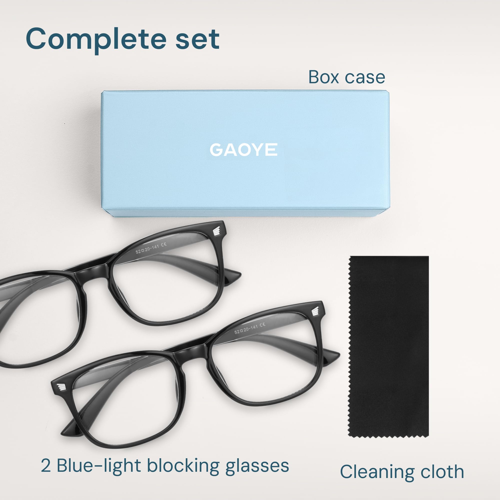 Gaoye model wearing blue light blockers showcasing everyday style