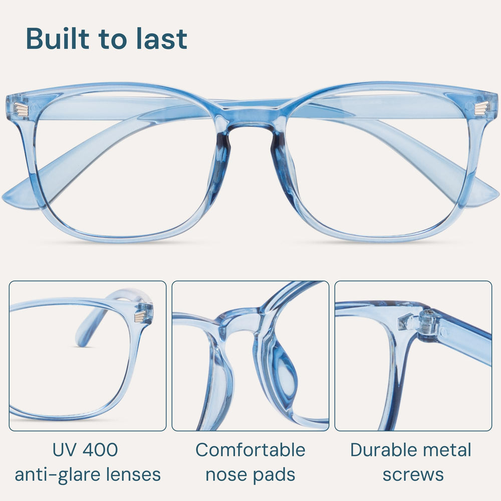 Gaoye blue light blocking glasses polycarbonate lenses anti-reflective and color-true