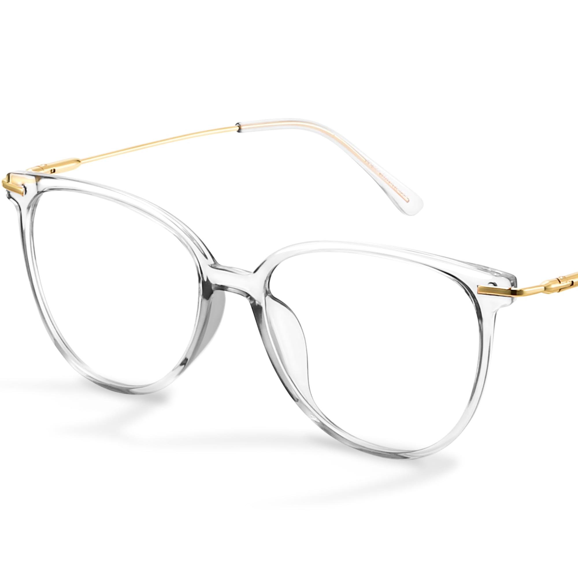 Gaoye blue light blocking glasses with round TR90 frames for all-day screen comfort.
