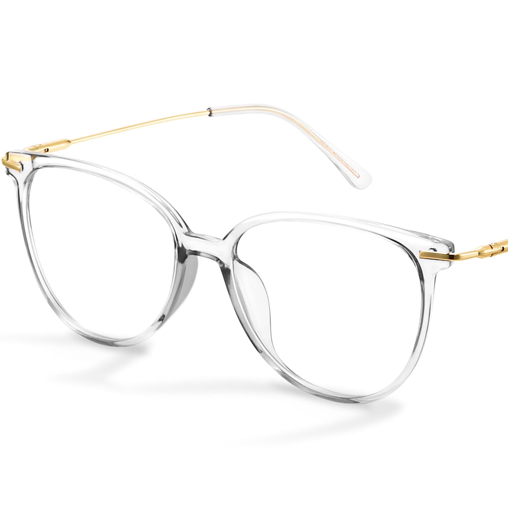 Gaoye blue light blocking glasses with round TR90 frames for all-day screen comfort.