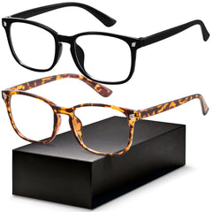 Gaoye blue light blocking glasses front view with square frame for screen time comfort