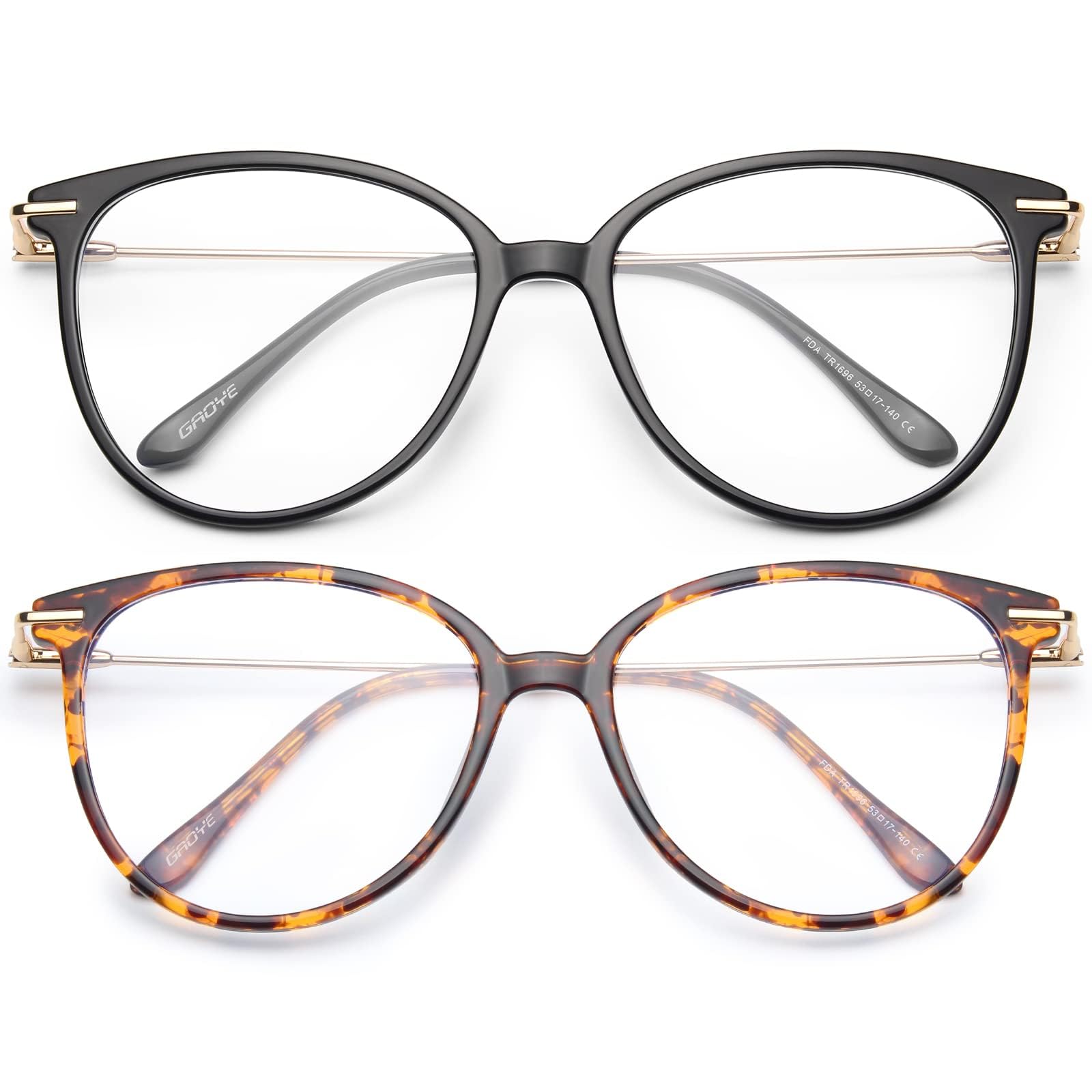 Gaoye blue light blocking round frames for all-day comfort