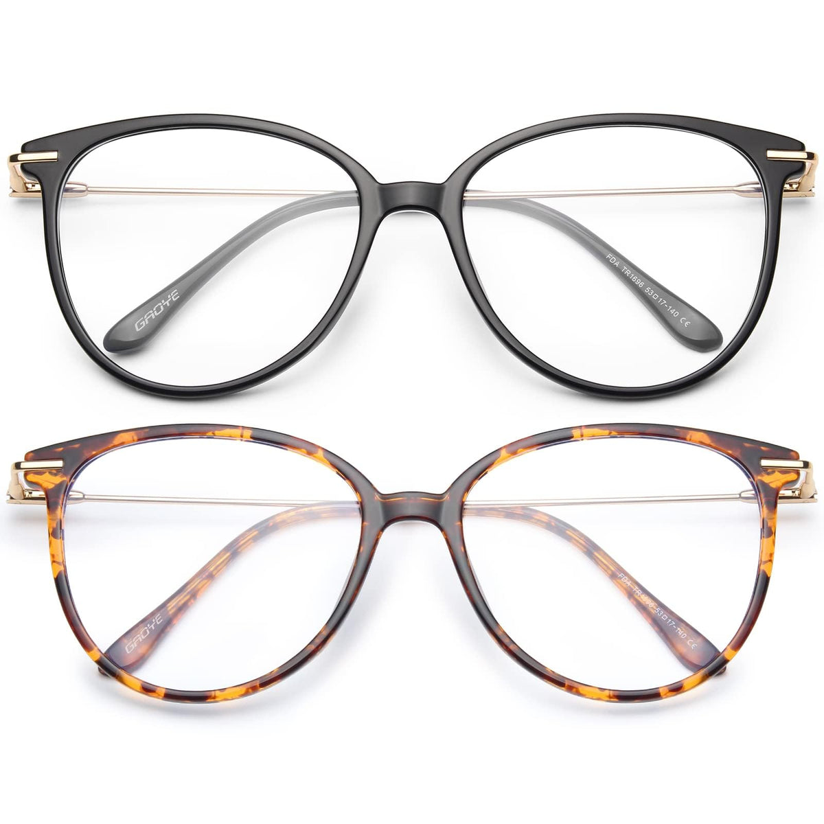 Gaoye blue light blocking round frames for all-day comfort