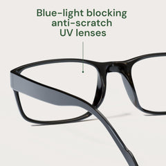 Gaoye blue-light filter lenses reduce digital eye strain during screen time.