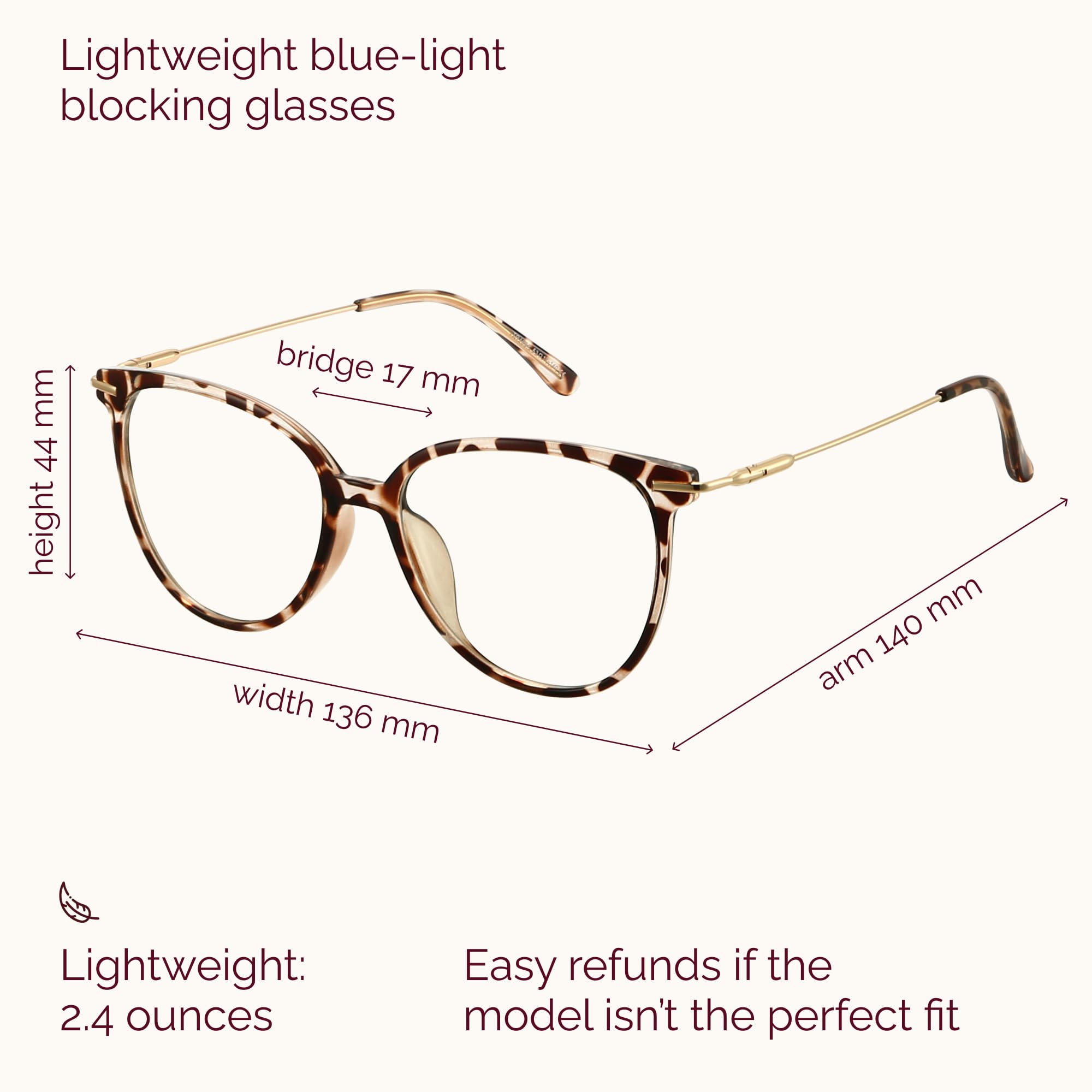 Gaoye blue light glasses amber-tinted lens reduces glare while near screens.