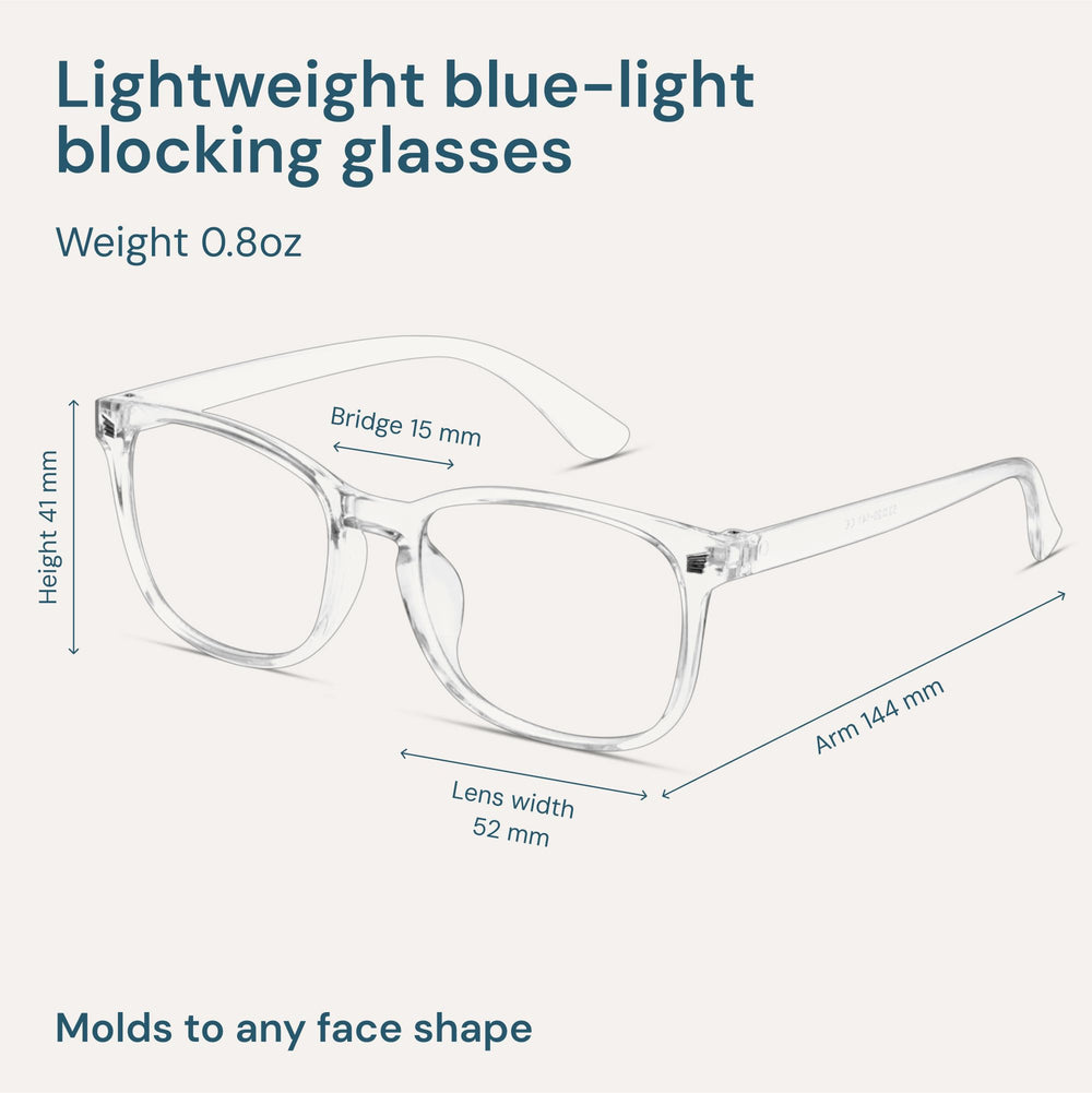 Gaoye blue light glasses frame close-up highlighting scratch-resistant, durable build