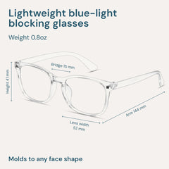 Gaoye blue light glasses frame close-up highlighting scratch-resistant, durable build
