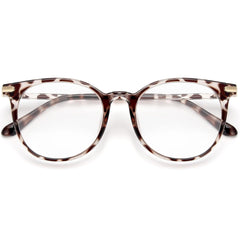 Gaoye blue light glasses with leopard round frame for all-day screen comfort.