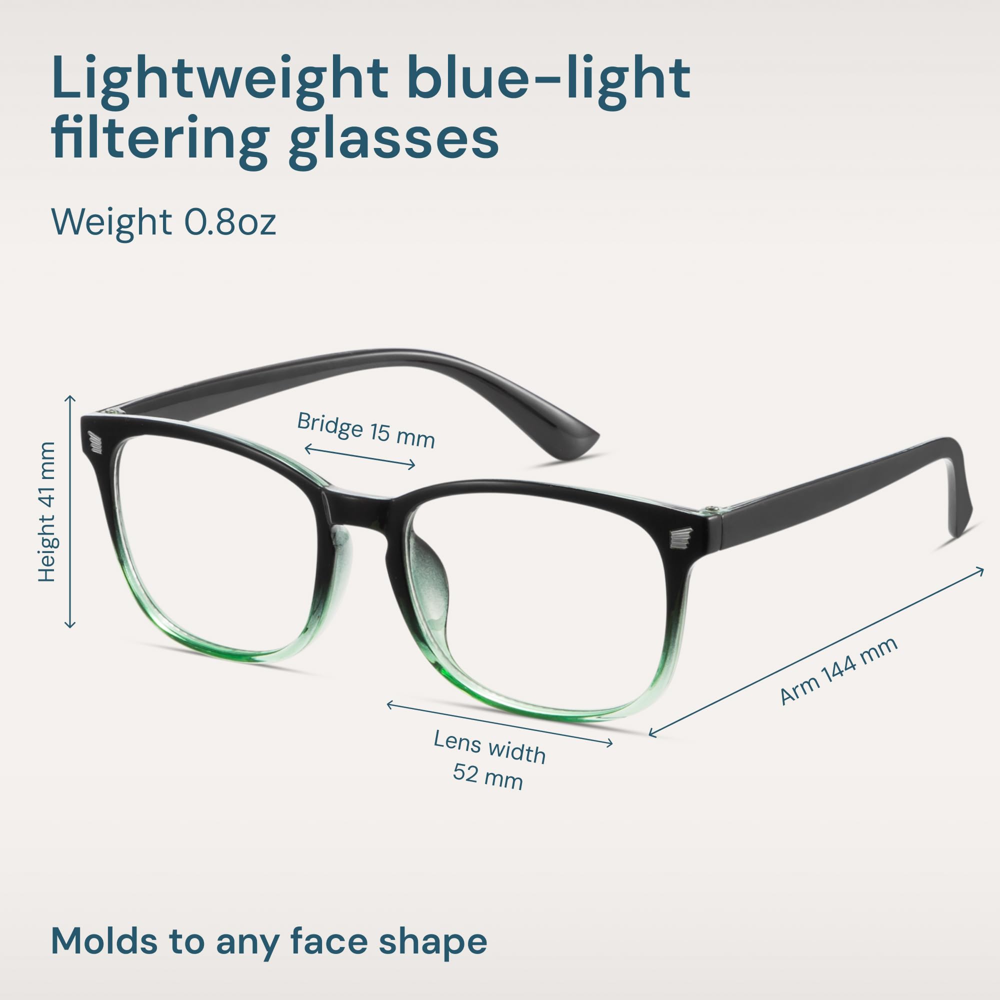 Gaoye lightweight frame blue light glasses offer all day comfort and easy wear