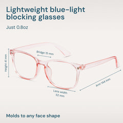 Gaoye blue light glasses polycarbonate lenses offer anti-reflective clarity