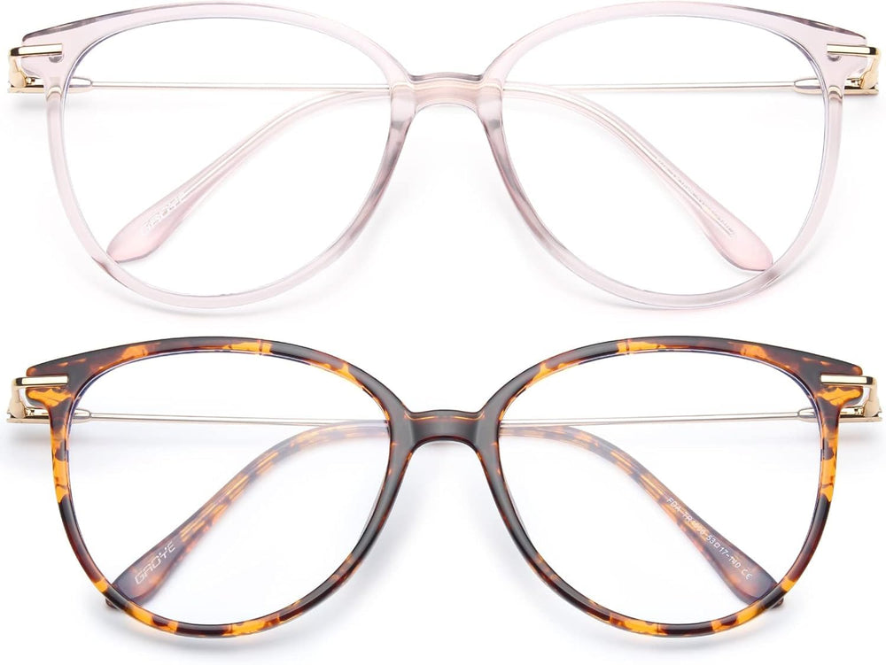 Gaoye blue light glasses with round TR90 frames for all-day comfort.