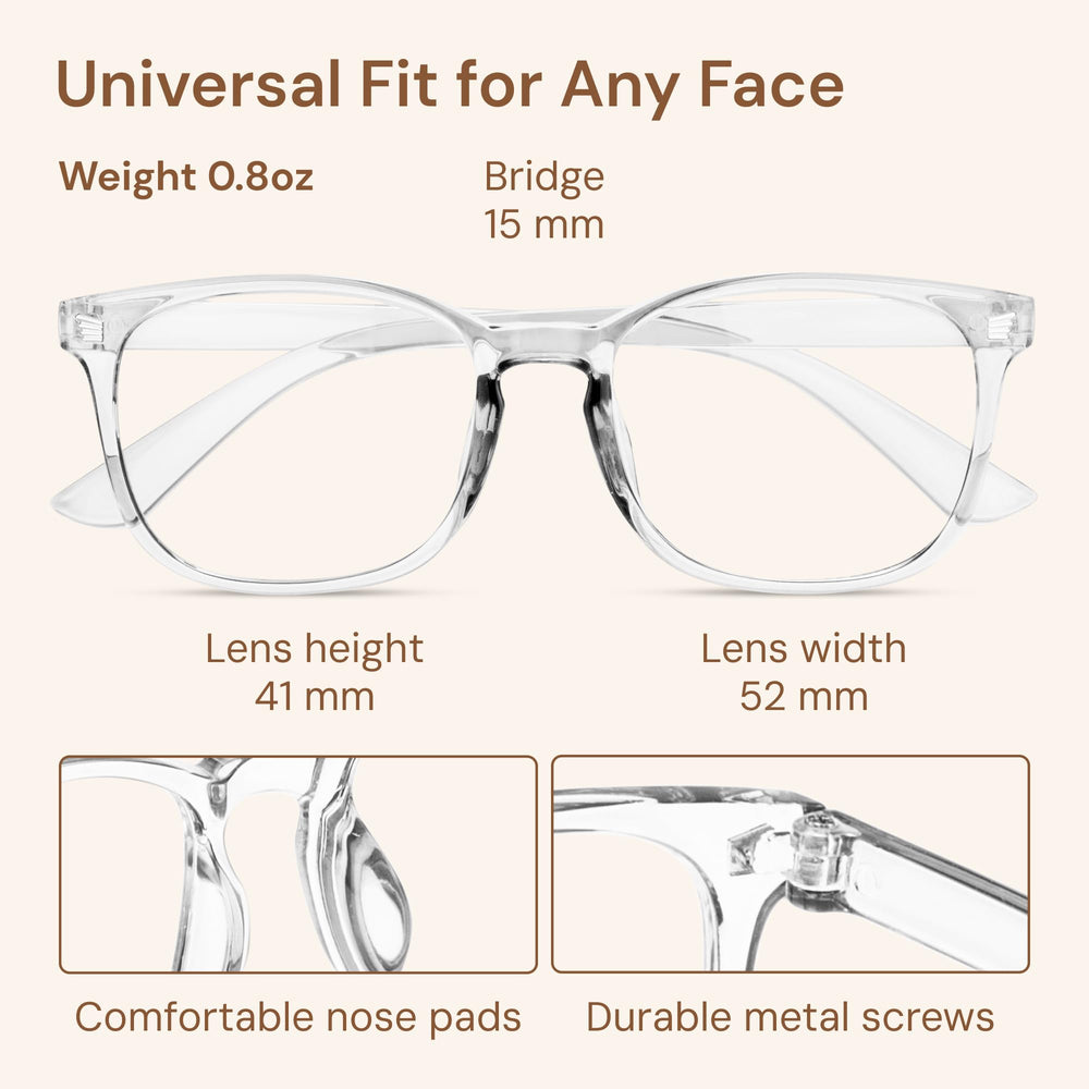 Gaoye blue light glasses with removable lens option for prescription customization.