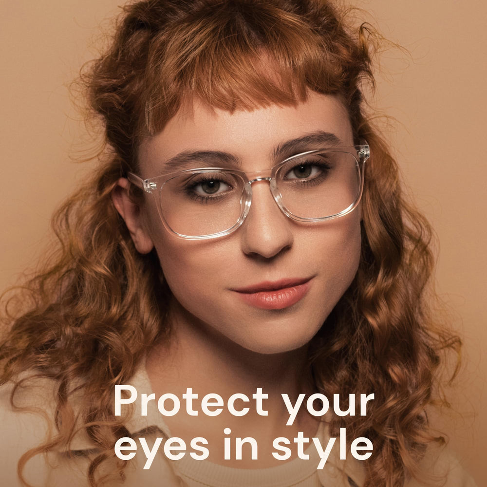 Gaoye blue light glasses side view highlighting lightweight frame for all-day wear.