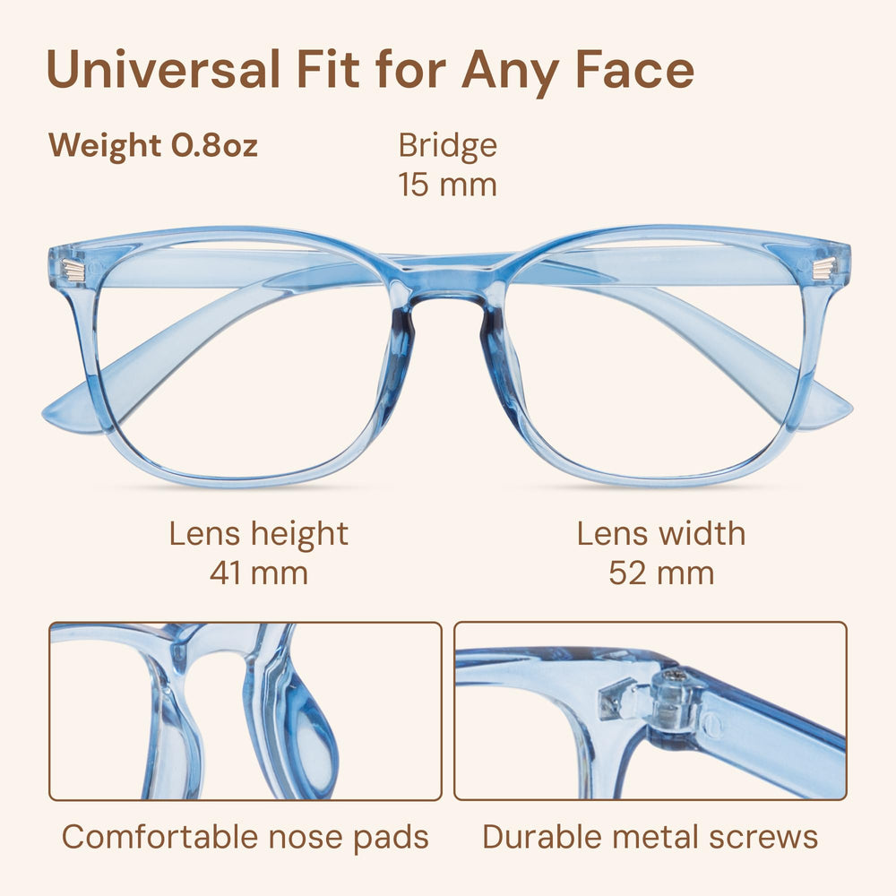 Gaoye blue light glasses three-pack, versatile for work and home.