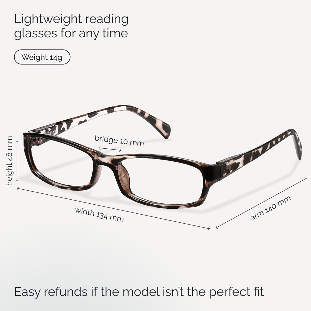 Gaoye reading glasses women pu leather case; protective storage included.