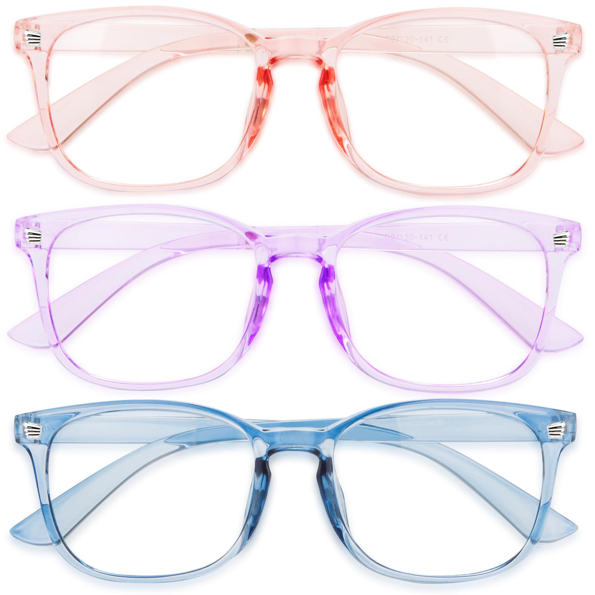 Gaoye blue light glasses for women, face-on view, reduces screen glare.