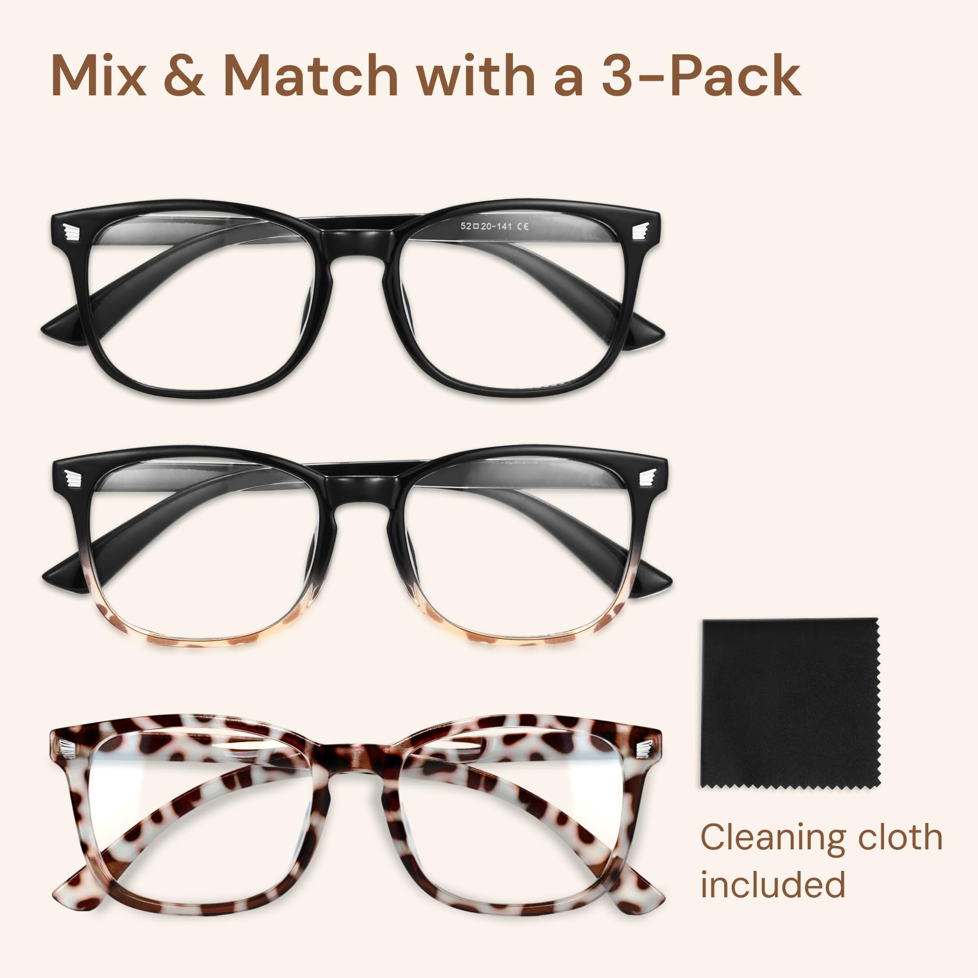 Gaoye blue light glasses provide lightweight comfort for all-day wear
