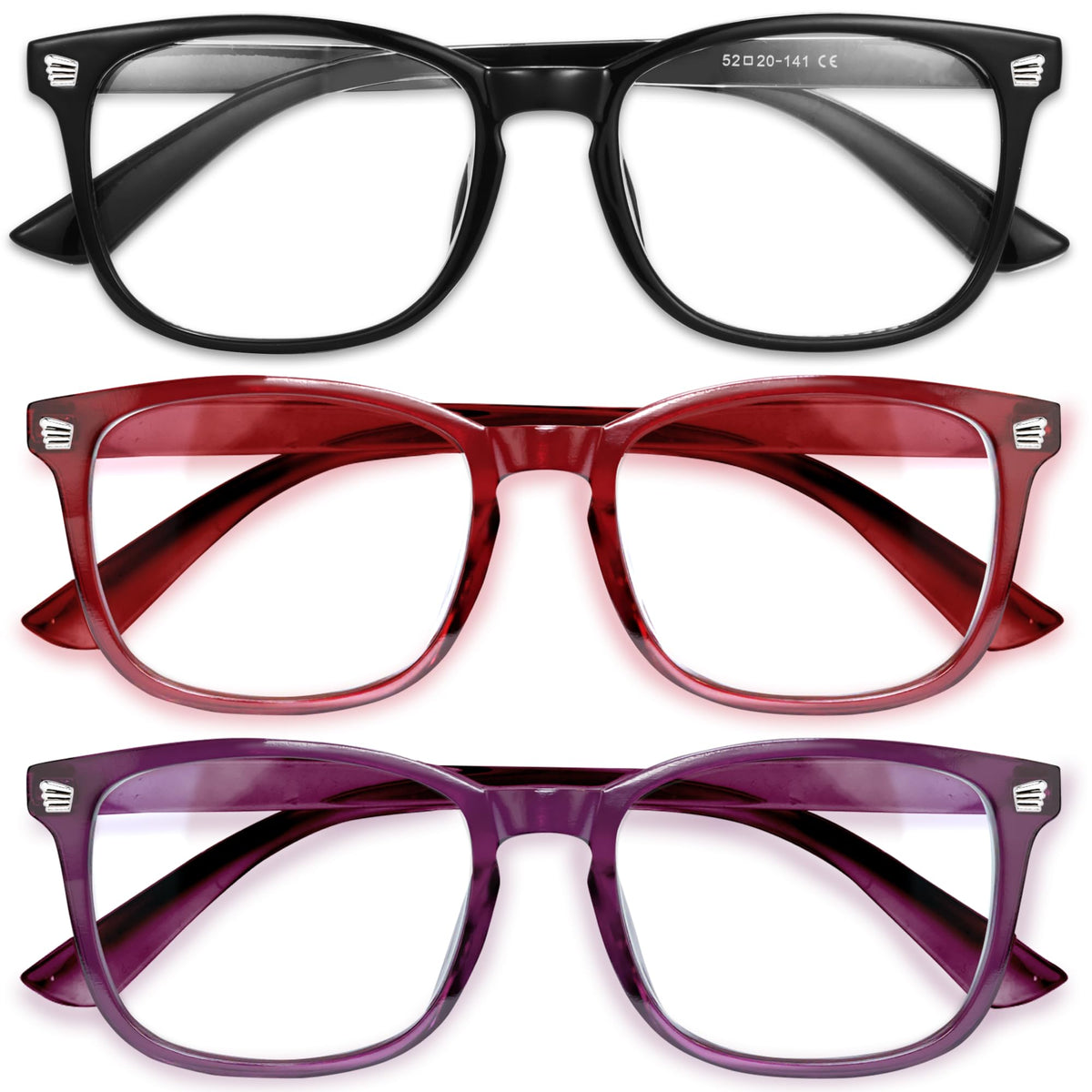 Gaoye women's blue light glasses front view reducing screen glare for comfort