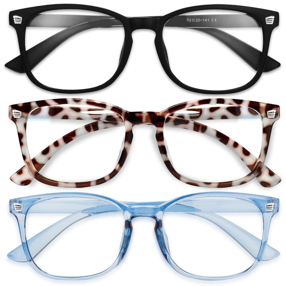 Gaoye blue light glasses women pack 3 comfortable wear during long screen sessions.