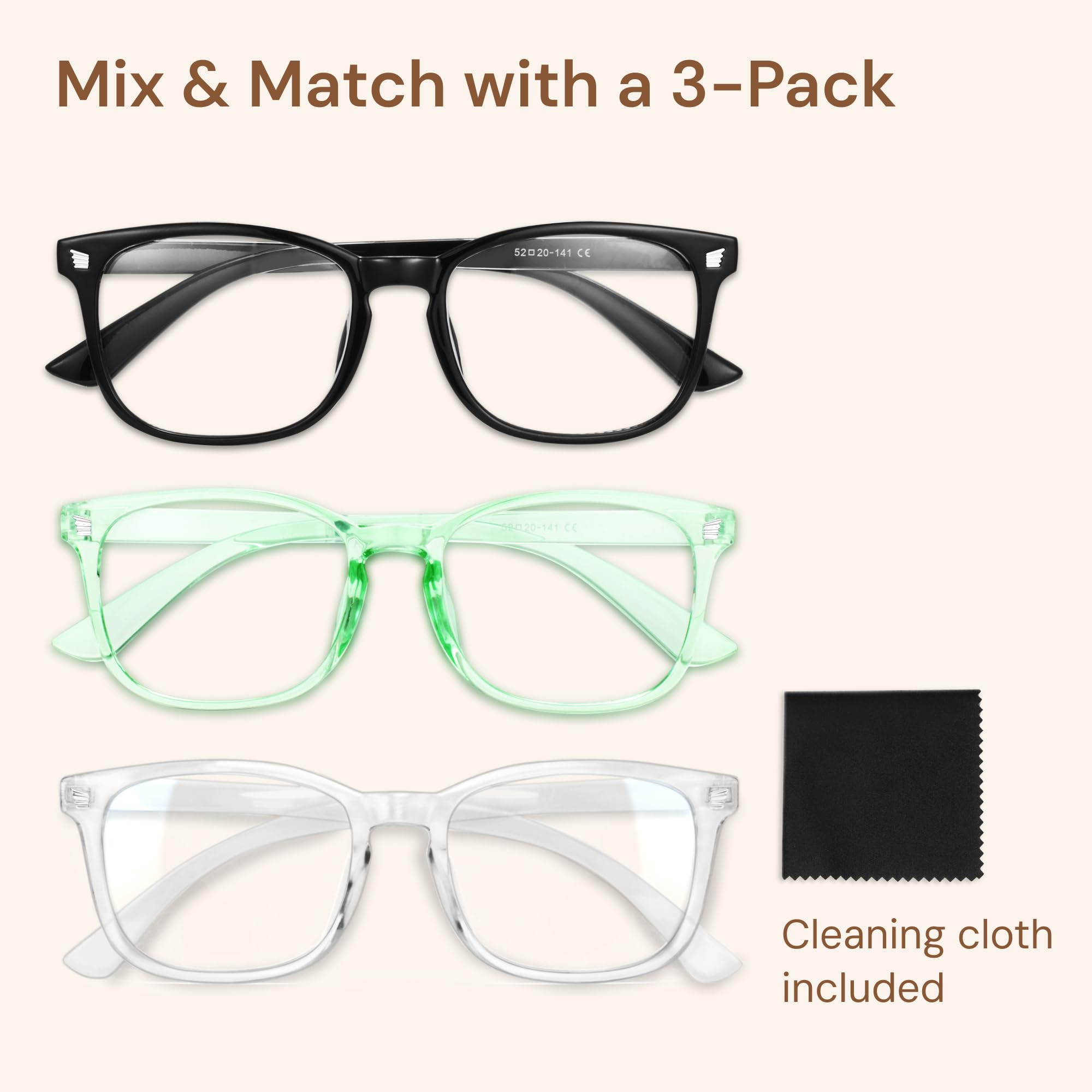 Gaoye blue light glasses worn in lifestyle shot, versatile for work and leisure.