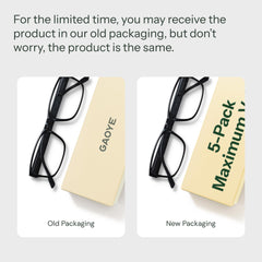 Gaoye blue light protection glasses reducing screen glare during work.