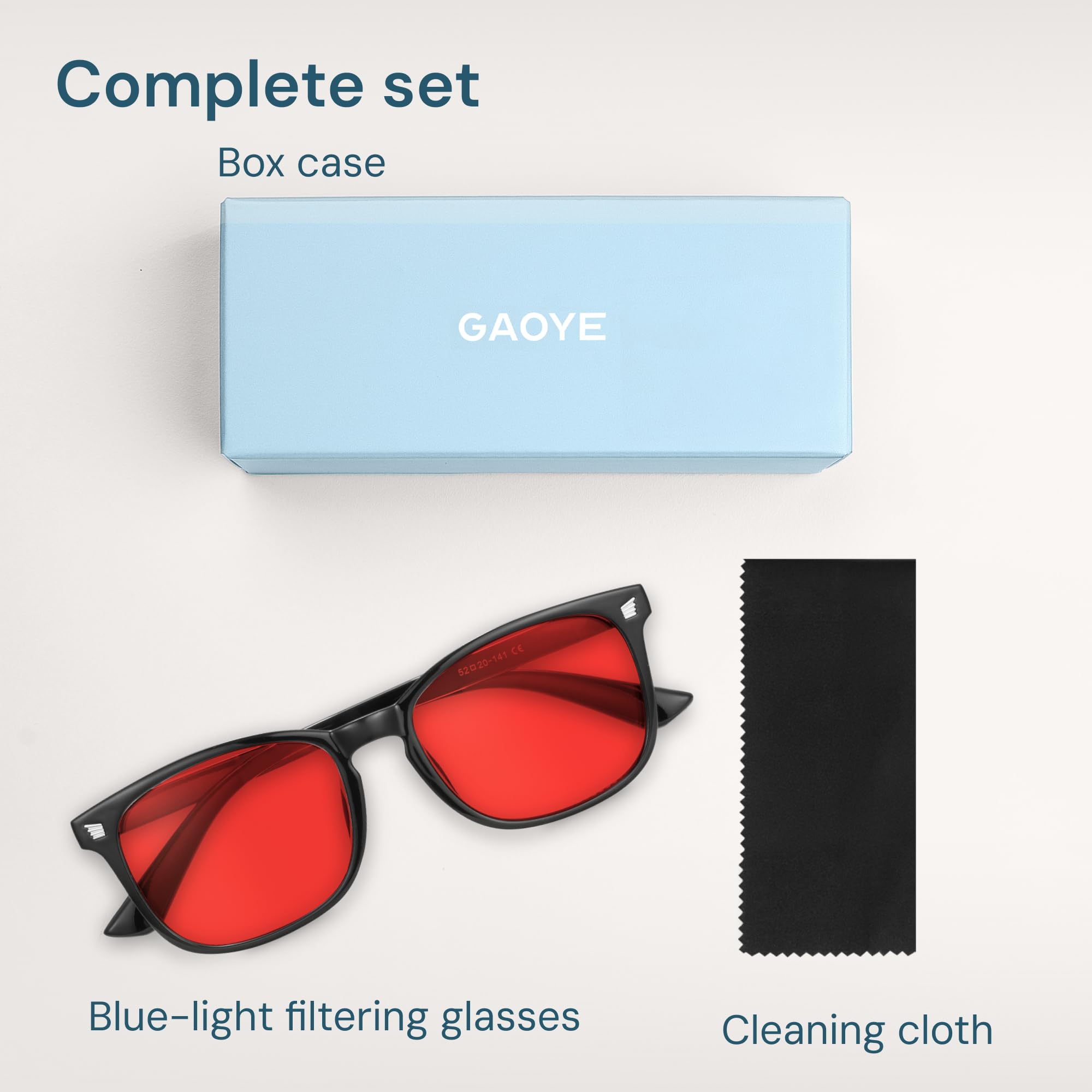 Gaoye comfort fit blue light glasses ready for daily use