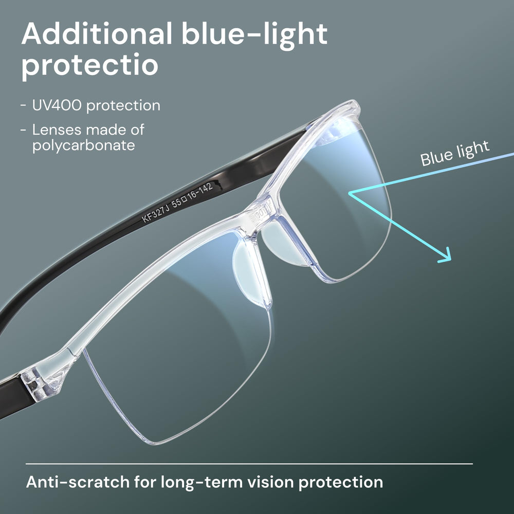 Gaoye TR90 frame material highlighted as lightweight and durable.